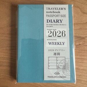 TRC Traveler's Notebook Company 2026 Passport Size Weekly Diary Planner